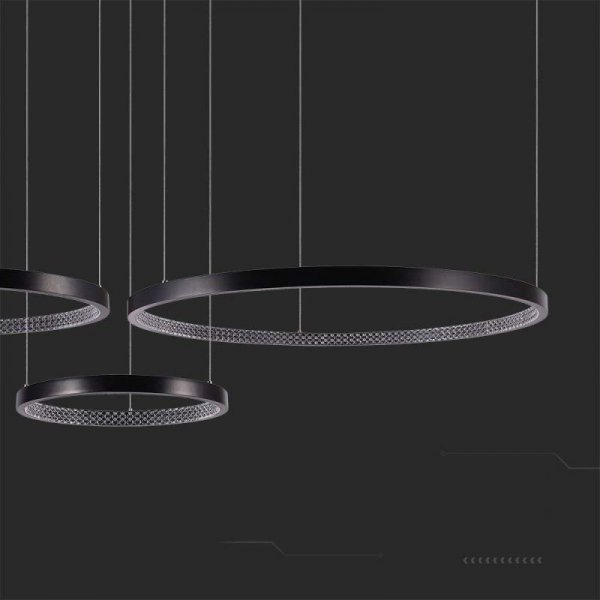 Oprawa zwieszana V-TAC 57W LED czarna VT-7824 4000K 6840lm