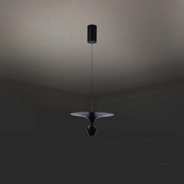 Oprawa zwieszana V-TAC 9W LED czarna VT-7832 4000K 1000lm