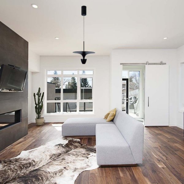 Oprawa zwieszana V-TAC 9W LED czarna VT-7832 3000K 1000lm