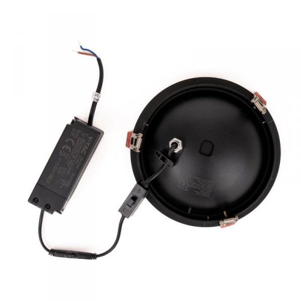 Oprawa V-TAC LED uchylny downlight 20W LED COB CRI90+CCT czarna VT-2520 3000K-4000K-6400K 1408lm