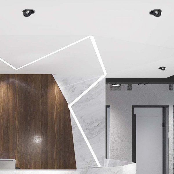 Oprawa V-TAC LED uchylny downlight 30W LED COB CRI90+CCT czarna VT-2532 3000K-4000K-6400K 2500lm