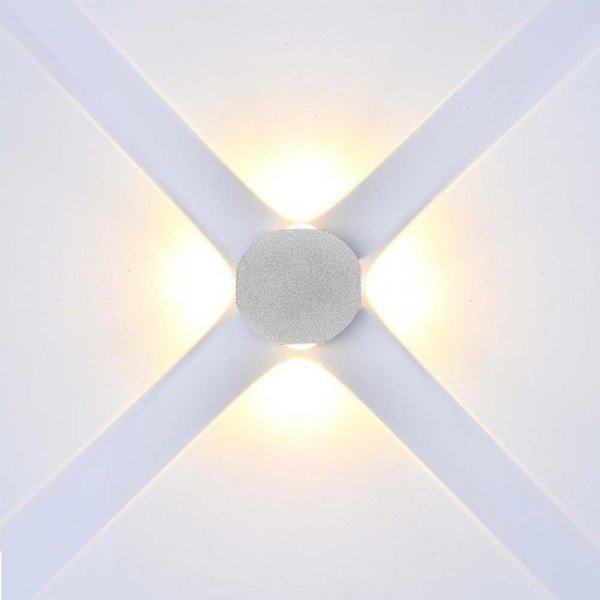 Oprawa ścienna góra dół V-TAC 4W LED IP54 biała VT-2544 3000K 390lm