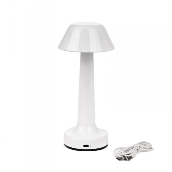 Lampka Biurkowa Nocna V-TAC 2W LED 23cm Ładowanie USB CCT Ściemnianie Biała VT-7566 3000K-6000K 40lm