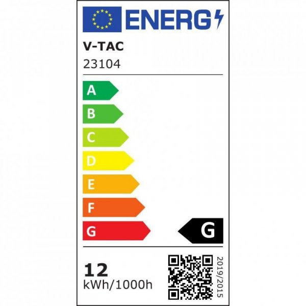 Oprawa Projektor Szynosystem Taśmowy 48V V-TAC 12W LED 38st Czarna VT-41012 3000K 800lm 3 Lata Gwarancji