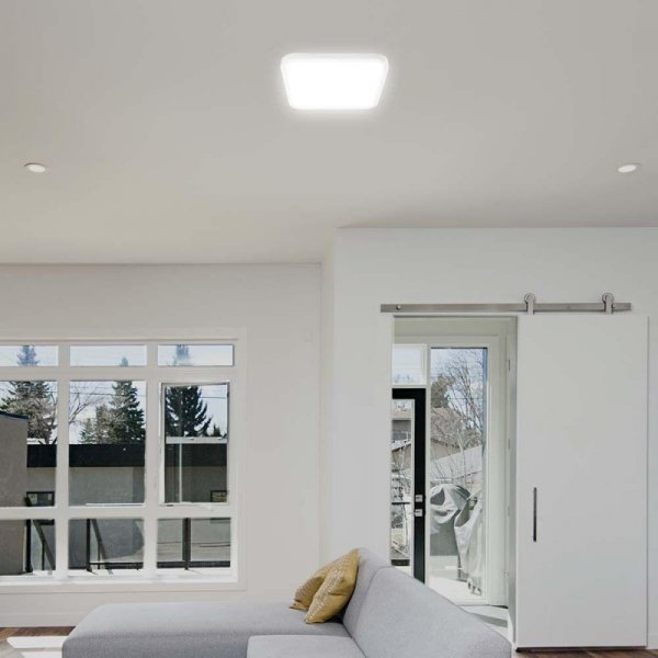 Oprawa sufitowa plafoniera V-TAC 18W LED kwadrat 25x25cm natynkowy IP44 biały VT-8618 6500K 1830lm