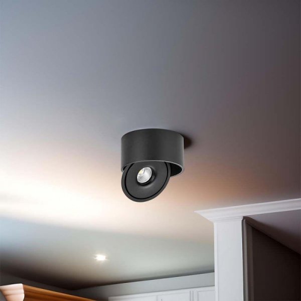 Oprawa Natynkowa Downlight V-TAC 28W Uchylna CRI90 CCT Czarna VT-2833 3000K-4000K-6400K 2500lm