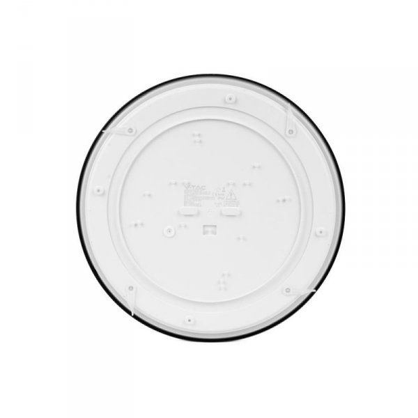 Oprawa sufitowa plafoniera V-TAC 18W LED okrągły 25cm natynkowy IP44 czarny VT-8618B 6500K 1830lm
