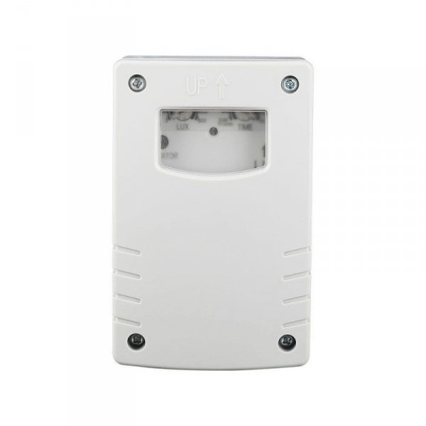 Czujnik Zmierzchu Światła z Timerem V-TAC 10A 2400W 3-500LUX IP65 VT-81007 5 Lat Gwarancji