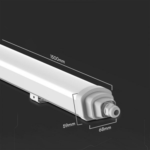 Oprawa Hermetyczna LED V-TAC SAMSUNG CHIP GT-SERIES 150cm 48W 120Lm/W VT-12049 6500K 5760lm 3 Lata Gwarancji