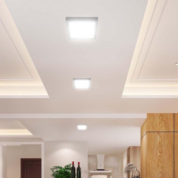 Panel natynkowy downlight V-TAC 6W LED SAMSUNG CHIP kwadrat 120x120mm VT-60006SQ-S 3000K 660lm 5 lat gwarancji