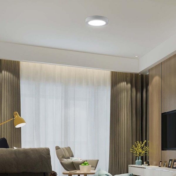 Panel Natynkowy V-TAC 12W LED SAMSUNG CHIP Okrągły 167x30mm VT-60012RD-S 3000K 1200lm 5 Lat Gwarancji