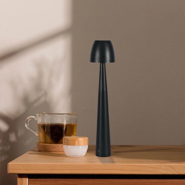 Lampka Biurkowa Nocna V-TAC 3W LED 37cm Ładowanie USB Ściemnianie Czarna VT-75001 3000K-6000K 110lm