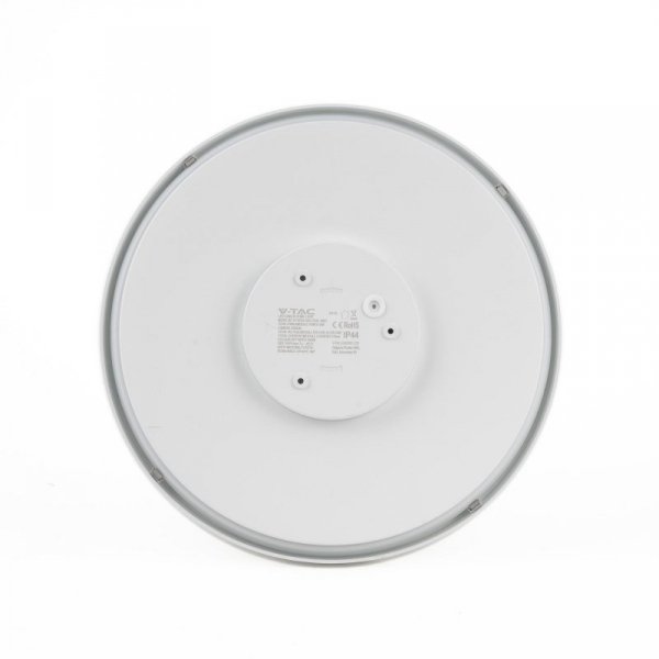 Oprawa sufitowa plafoniera V-TAC 24W LED okrągły IP44 czujnik ruchu mikrofalowy 30cm biały VT-8624S-W-RD 4000K 2400lm