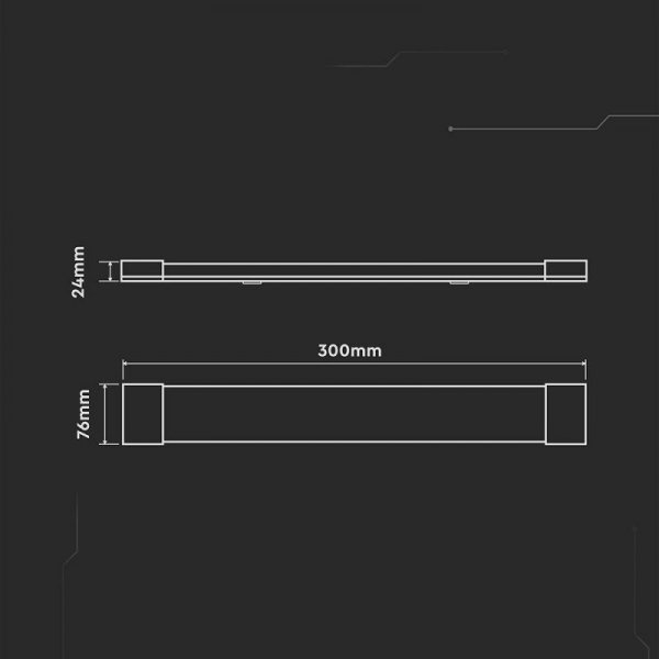 Oprawa V-TAC 10W LED belka liniowa natynkowa CREE CHIP 30cm 120Lm/W VT-8-10 6500K 1200lm 6 Lat gwarancji