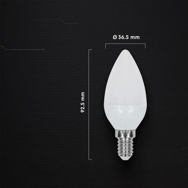 Żarówka LED V-TAC CREE CHIP 4,5W E14 świeca VT-1855 3000K 470lm 6 lat gwarancji