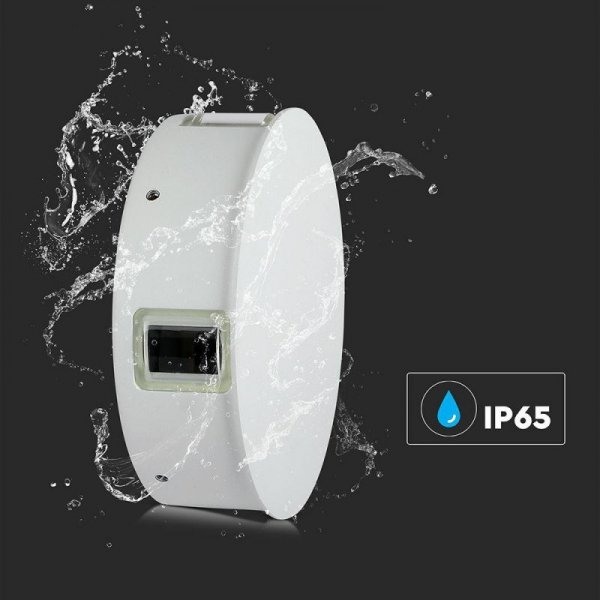 Oprawa ścienna V-TAC 4W LED IP65 biała okrągła VT-706 4000K 428lm 3 lata gwarancji