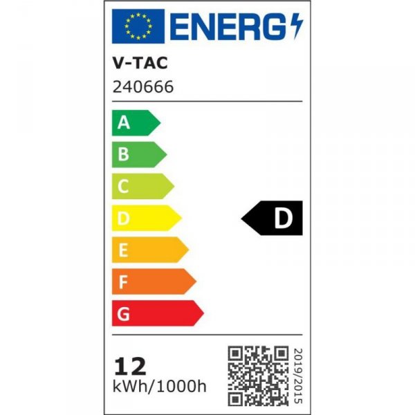 Tuba świetlówka LED T8 V-TAC CREE CHIP 120cm 12W G13 150Lm/W nano plastic VT-012 4000K 1920lm 6 lat gwarancji