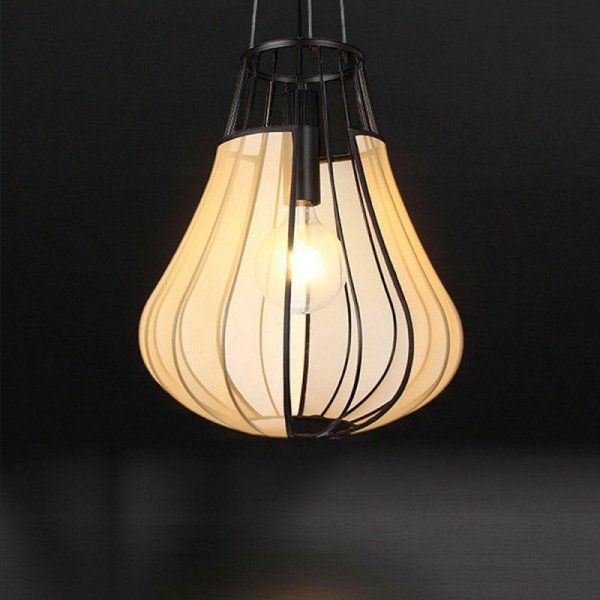 Oprawa zwieszana V-TAC E27 420x500mm czarny matowy, beżowy VT-89010 3 lata gwarancji