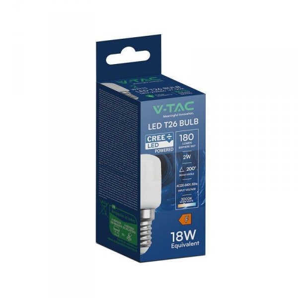 Żarówka LED V-TAC CREE CHIP 2W E14 ST26 VT-202 3000K 180lm 6 lat gwarancji