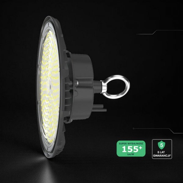 Oprawa V-TAC LED UFO high bay IP65 ALU 155Lm/W 200W 90st VT-91202 6500K 31000lm 5 lat gwarancji