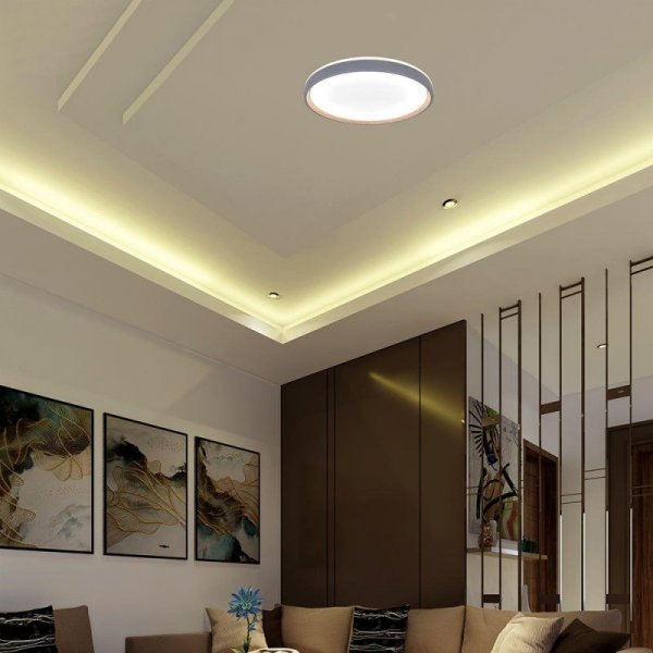 Oprawa sufitowa plafoniera V-TAC 20W/40W/20W LED 39cm 3w1 ściemnialna drewno pilot CCT VT-85035 3000K-4000K-6500K 4000lm