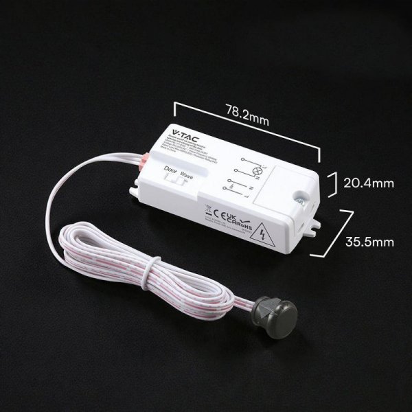 Czujnik ruchu na drzwi z przewodem max.200W V-TAC VT-8159 5 lat gwarancji