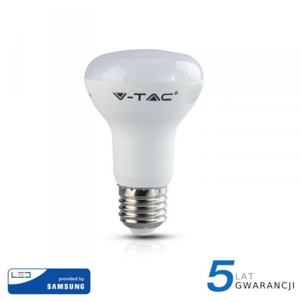 Żarówka LED V-TAC SAMSUNG CHIP 8W E27 R63 VT-263 6400K 570lm 5 Lat Gwarancji