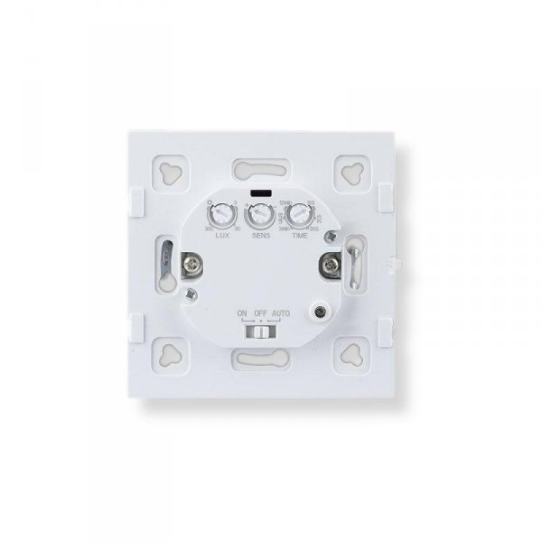 Czujnik ruchu mikrofalowy ścienny podtynkowy dopuszkowy biały 1200W/300W V-TAC VT-8084 5 lat gwarancji