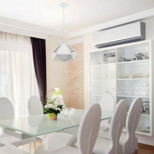 Oprawa zwieszana V-TAC pastel biały seria pryzmat 310x180mm VT-7310-W 5 lat gwarancji
