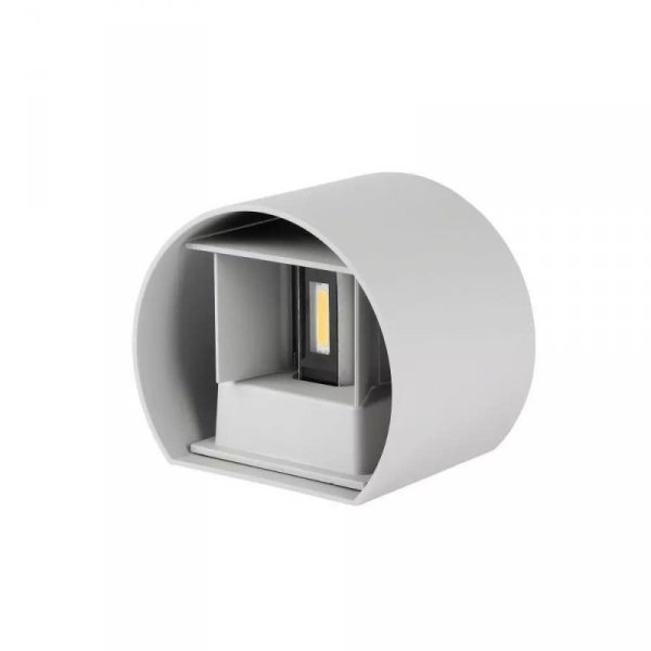 Oprawa Ścienna 6W V-TAC Góra Dół Regulowana Szary Okrągły IP65 Bridgelux VT-756 3000K 660lm