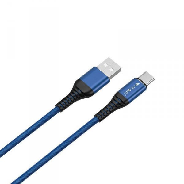 Przewód USB V-TAC Typ C 1M Niebieski Seria Złota VT-5352 2 Lata Gwarancji