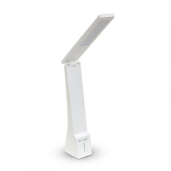 Lampka Biurkowa V-TAC 4W LED Ściemnianie Ładowanie Biały+Złoty VT-1014 2700K-6400K 550lm 2 Lata Gwarancji