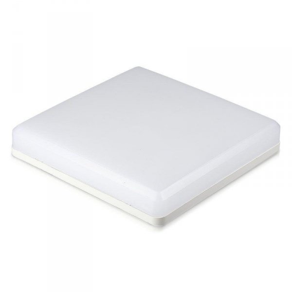 Plafon natynkowy kwadrat V-TAC 25W LED SAMSUNG CHIP IP44 100Lm/W VT-8066SQ 3000K 2500lm 3 lata gwarancji