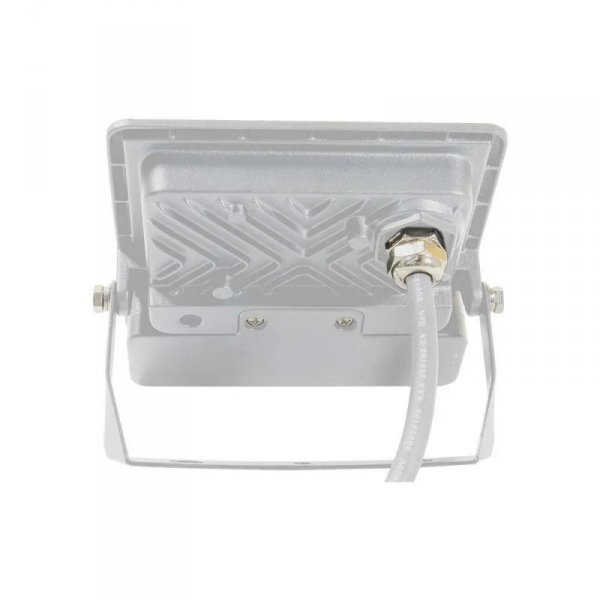 Projektor LED V-TAC 10W SAMSUNG CHIP Czujnik Ruchu Biały Przewód 1M VT-118S 4000K 735lm 5 Lat Gwarancji