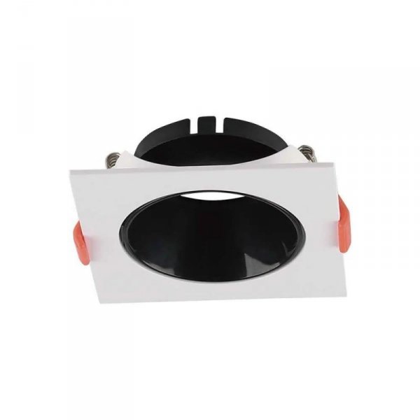 Oczko V-TAC GU10 wpuszczane kwadrat białe/czarne VT-932 3 lata gwarancji