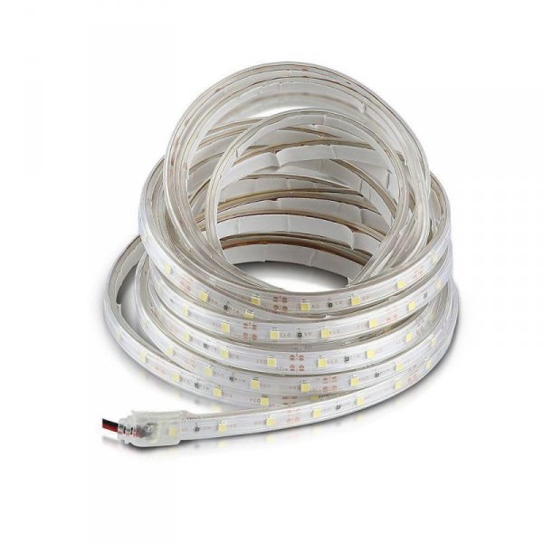Taśma LED V-TAC 12V SMD3528 300LED IP65 rękaw 4,2W/m VT-3528 60-IP65 3000K 420lm