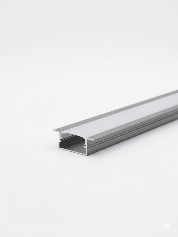 Profil LP-B wpuszczany 1m kpl. klosz zaślepki uchwyty 