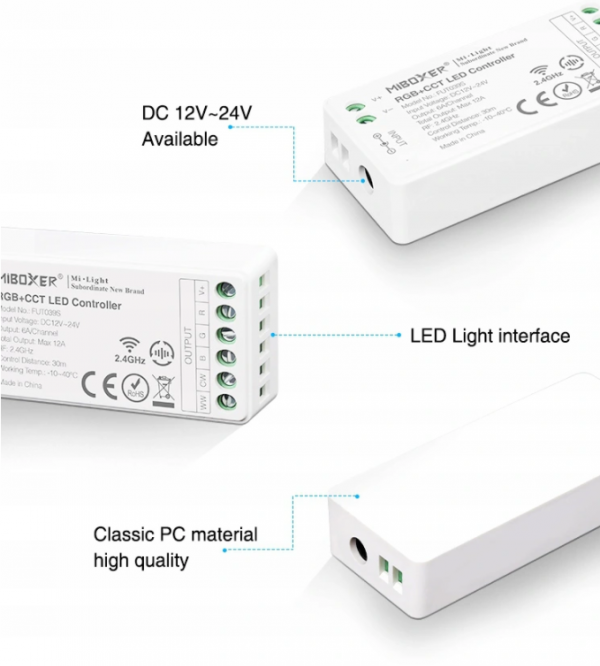 Kontroler Sterownik Taśm LED RGB+CCT FUT039S Milight 