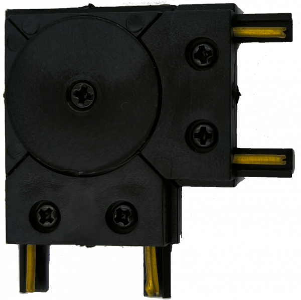 Łącznik do szynoprzewodu magnetycznego 1F natynkowego Ultra Slim czarny 90°