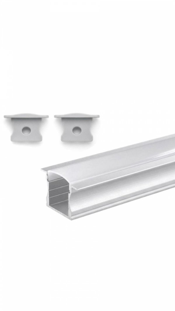  Profil LP-G wpuszczany 1m kpl. klosz zaślepki uchwyty 