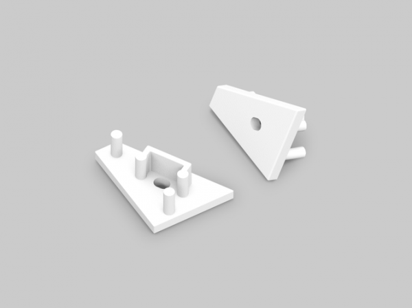 ZAŚLEPKA DO PROFILU CORNER10 Z OTWOREM KOMPLET