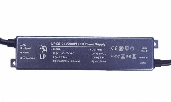 Zasilacz hermetyczny extra-slim LPXS 24V 200W