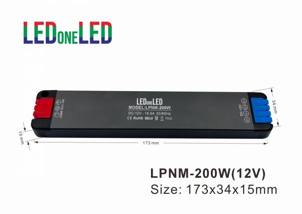 NAJCIEŃSZY ZASILACZ SUPER SLIM NAMI 12V 200W IP20