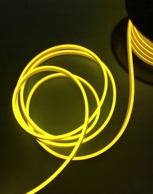 NEON LED 12V 8X16 PCV 1M LEMON YELLOW IP67