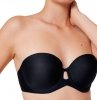 Biustonosz Triumph Pure micro WDP bardotka czarna
