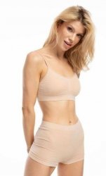 Biustonosz braletka  Julimex Bamboo Lounge Bra beżowy 