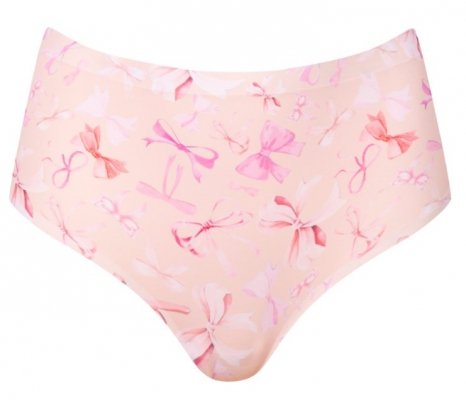 Majtki z wysokim stanem Julimex Simple Maxi Sweet Bow