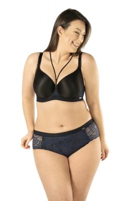 Biustonosz  Full Cup Debora z ozdobnymi, odpinanymi paseczkami Nipplex
