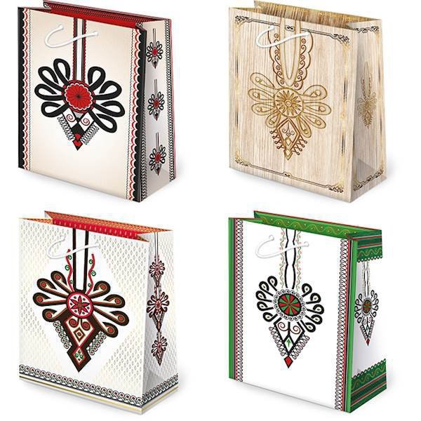 Torebki ozdobne T2L set 65 Folklor parzenice 10 sztuk