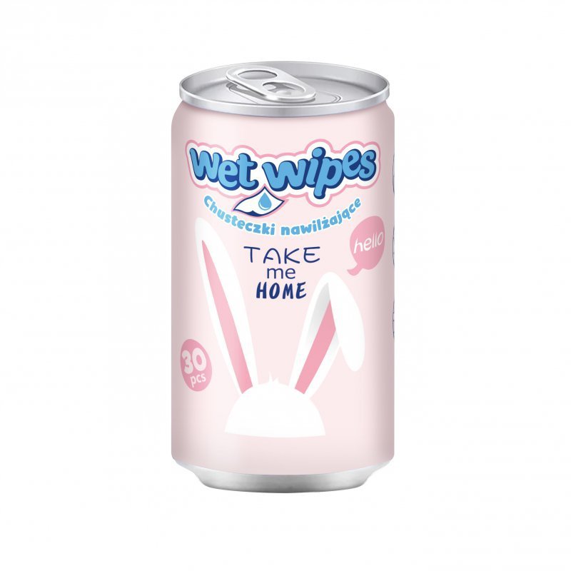 Chusteczki nawilżające w puszce Astra Care Króliczki 1szt.mix